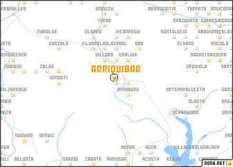 map of Arriquibar