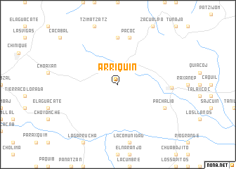 map of Arriquín