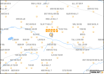 map of Årröd