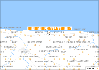 map of Arromanches-les-Bains