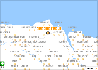 map of Arronátegui