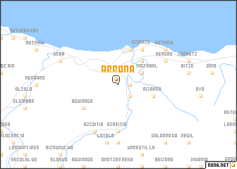 map of Arrona