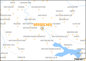 map of Arronches