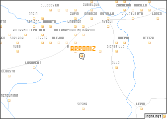 map of Arróniz