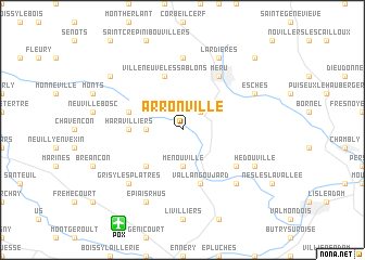 map of Arronville