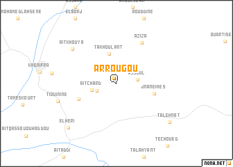 map of Arrougou