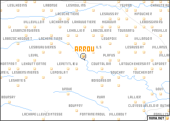 map of Arrou