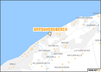 map of Arrowhead Beach