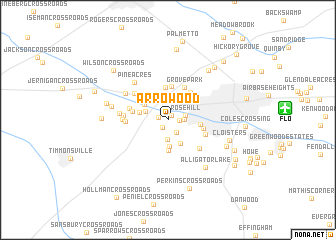 map of Arrowood