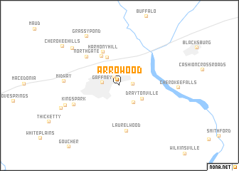 map of Arrowood