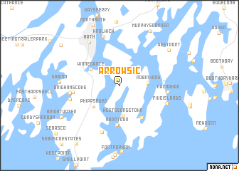 map of Arrowsic