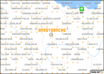 map of Arroyo Ancho