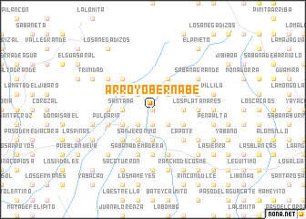 map of Arroyo Bernabé