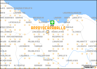 map of Arroyo Caraballo