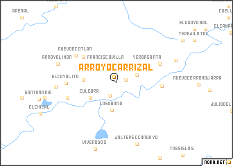 map of Arroyo Carrizal