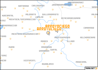 map of Arroyo Ciego