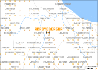 map of Arroyo de Agua