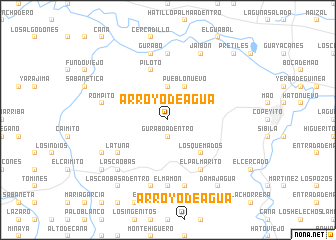 map of Arroyo de Agua