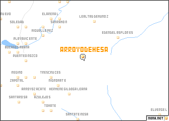 map of Arroyo Dehesa