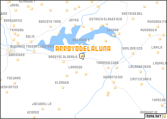 map of Arroyo de la Luna