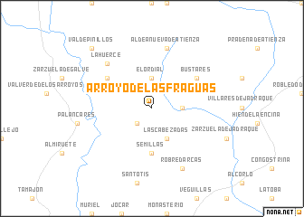 map of Arroyo de las Fraguas