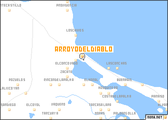 map of Arroyo del Diablo