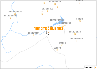 map of Arroyo del Sauz