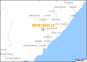 map of Arroyo Dulce