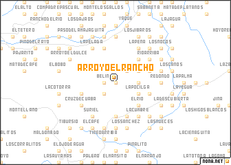 map of Arroyo El Rancho