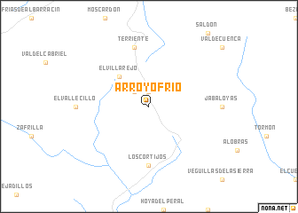 map of Arroyofrío