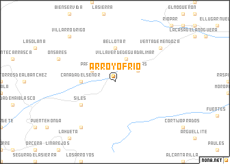 map of Arroyofrío