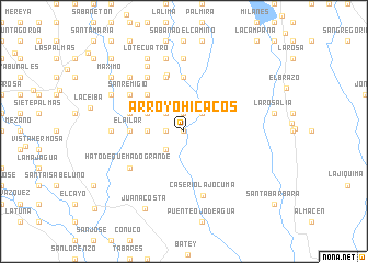 map of Arroyo Hicacos