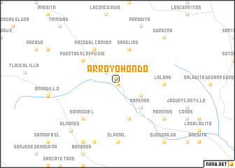 map of Arroyo Hondo