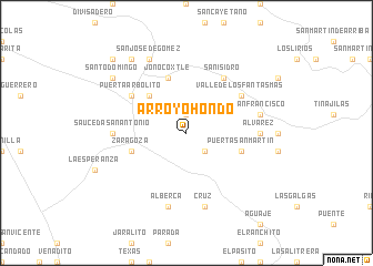 map of Arroyo Hondo