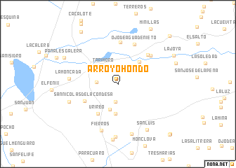 map of Arroyo Hondo