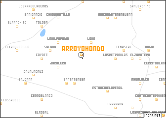 map of Arroyo Hondo