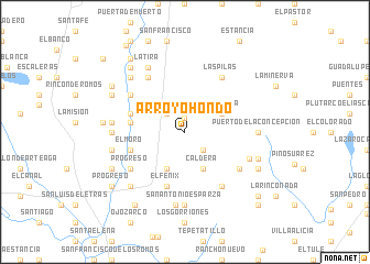 map of Arroyo Hondo