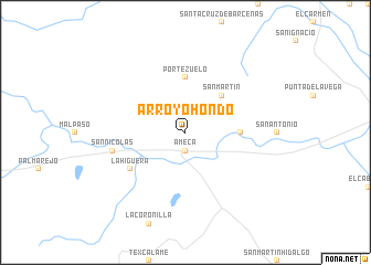 map of Arroyo Hondo