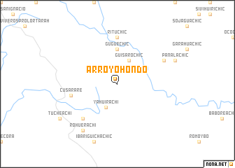 map of Arroyo Hondo