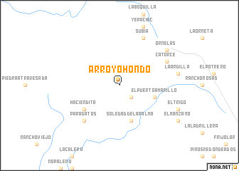 map of Arroyo Hondo