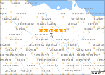 map of Arroyo Hondo