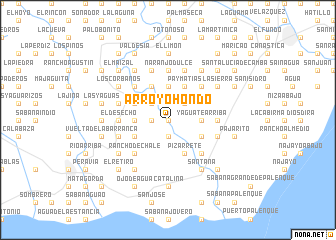 map of Arroyo Hondo