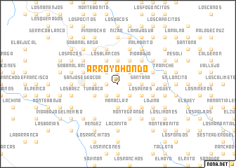 map of Arroyo Hondo