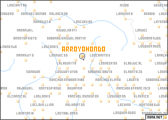 map of Arroyo Hondo