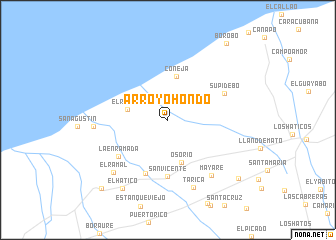 map of Arroyo Hondo