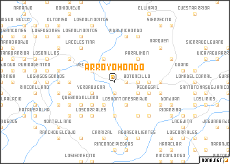 map of Arroyo Hondo