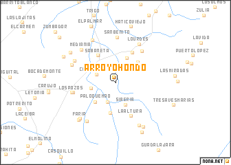 map of Arroyo Hondo