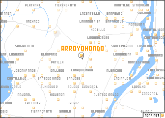 map of Arroyo Hondo