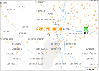 map of Arroyo Hondo