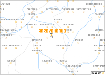 map of Arroyo Hondo